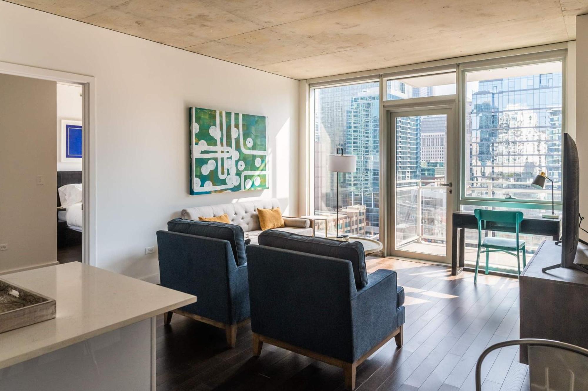 2Br Elegant Premium Suite With Balcony & Sweeping City Views Chicago Eksteriør bilde